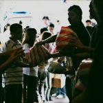 The week-long suspension of classes meant work, not play, for students helping out at the Church of the Risen Lord in UP Diliman. Around the metro, schools and institutions are also busy with relief operations. Photo by Joseph Pascual.